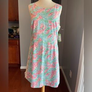 NWT Lilly Pulitzer Delia Shift Dress Lobstah Roll Lobster